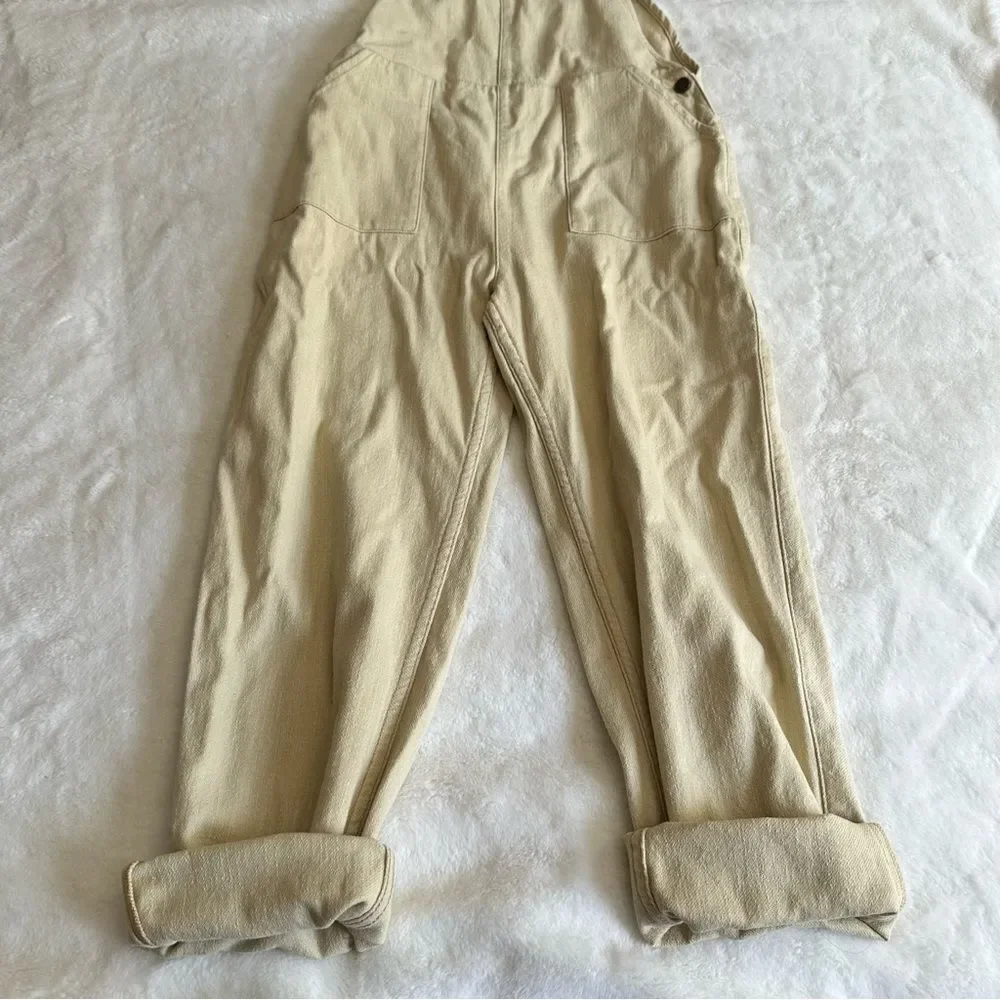 Minkpink MPD Seeker Overalls Natural Beige Size Small NWT